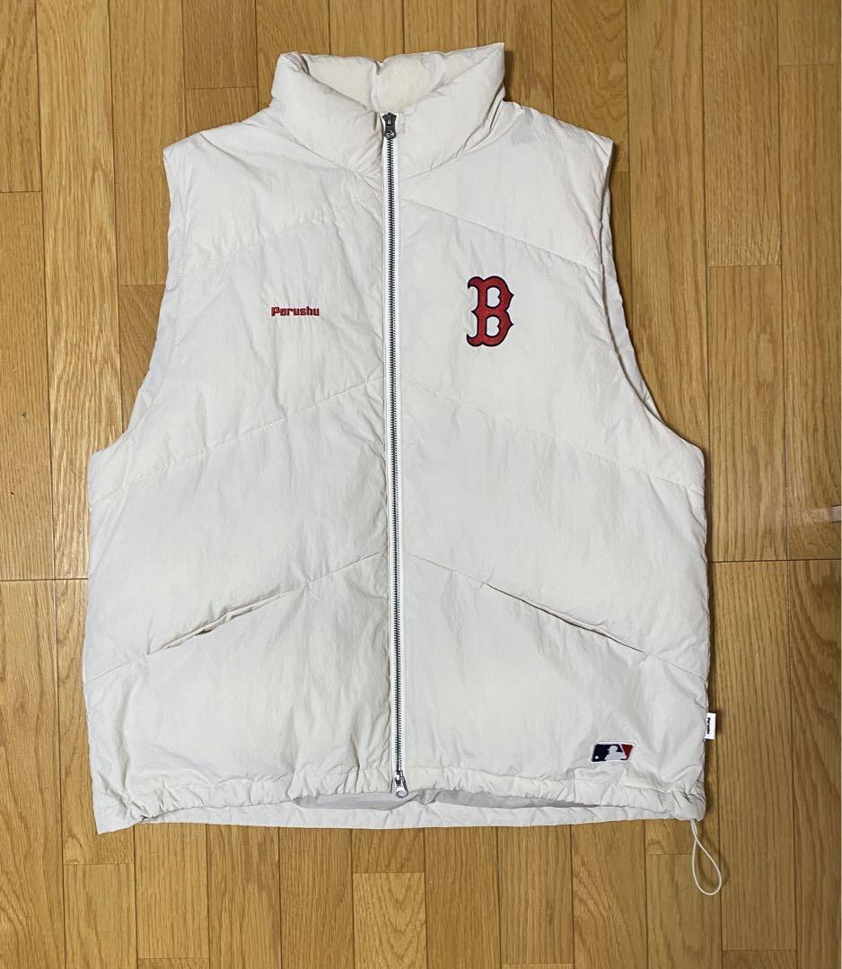 Perushu × MLB スタンドネック中綿ベスト公式 ストア