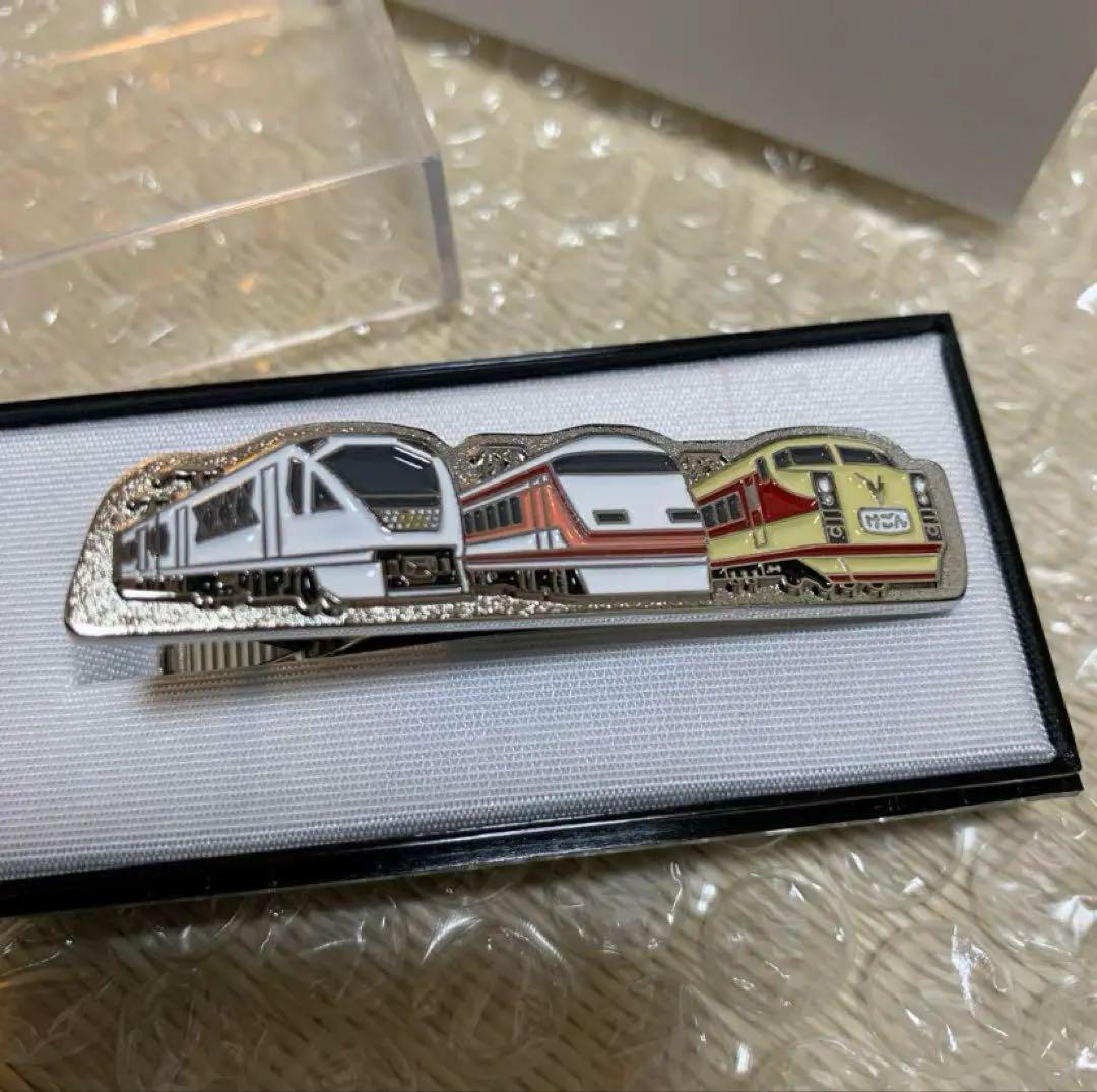 東武鉄道 日光線歴代特急車両ネクタイピン おまけ付き④ラスト出品 東武鉄道 日光線歴代特急車両ネクタイピン 鉄道ネクタイピン