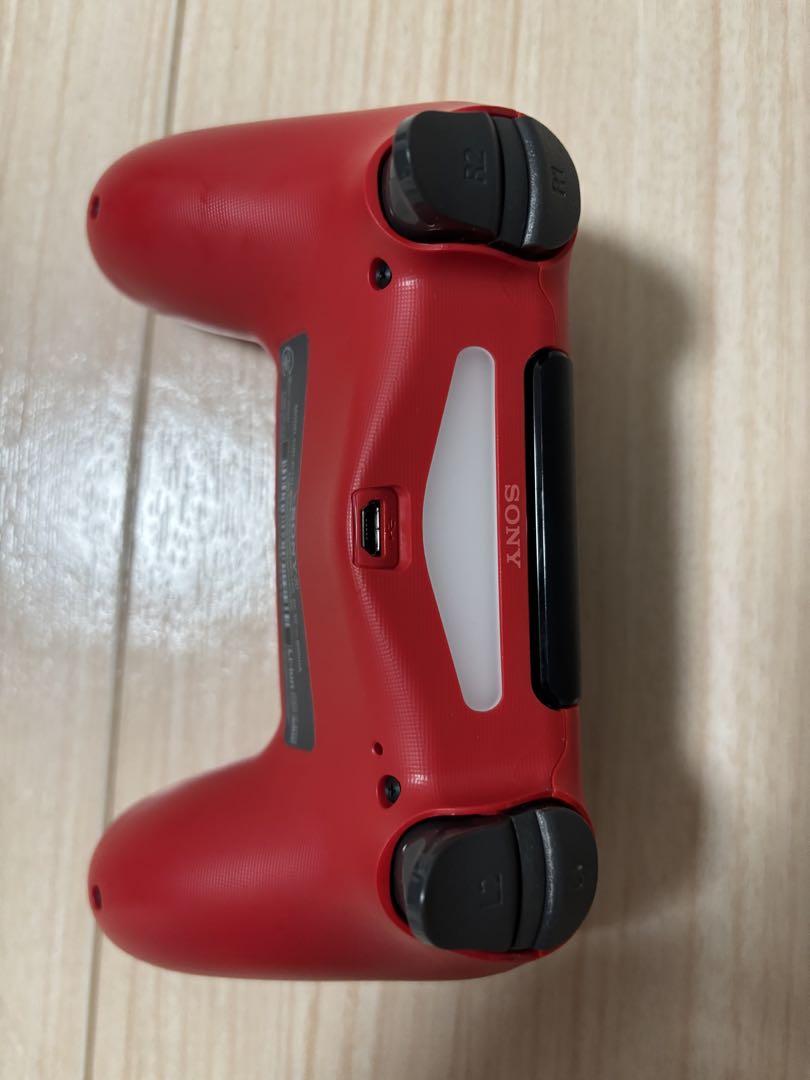【美品】PS4 ワイヤレスコントローラー DUALSHOCK 4 マグマレッド