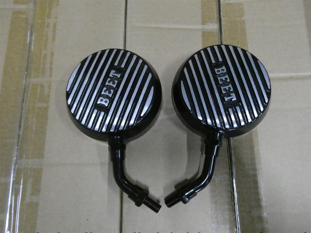 ロゴ有　アルフィンミラー　ショート　汎用　10mm　BEET　キジマ