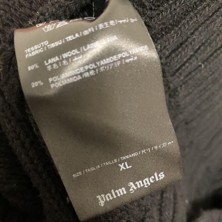 PalmAngels  クルーネックニット　黒　 XL
