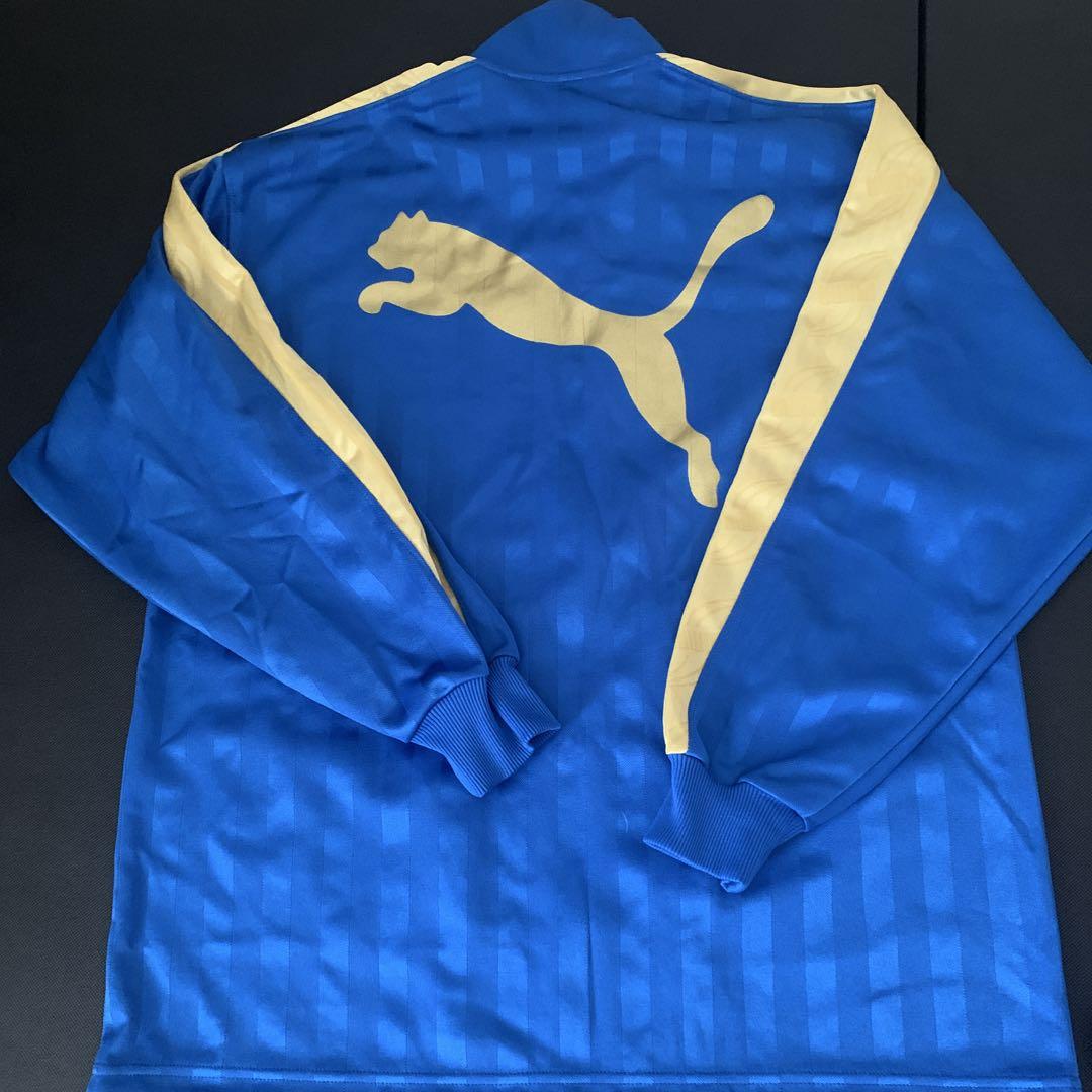 希少カラー プーマ ビッグロゴPuma ジャージセット 青/金