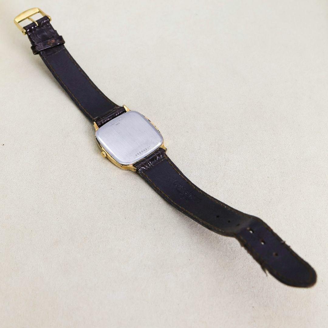 稼働 LONGINES presence 腕時計 スクエア 新品レザーベルト w