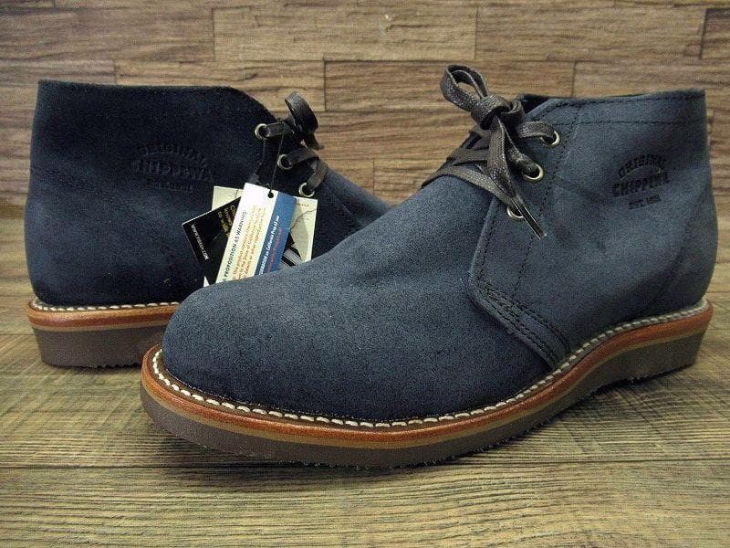 新品 デッド チペワ 50s復刻 スエード チャッカ ブーツ 紺 27.5 ① 新品 デッド チペワ 50s復刻 スエード チャッカ ブーツ 紺 27.5 ①