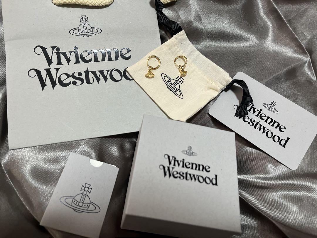 新品廃盤品VivienneWestwood ニナスパークル925製フープピアス