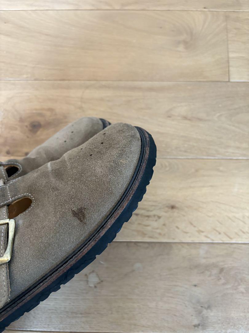 エンダースキーマ buggs suede 牛革スエードサンダル ベージュ