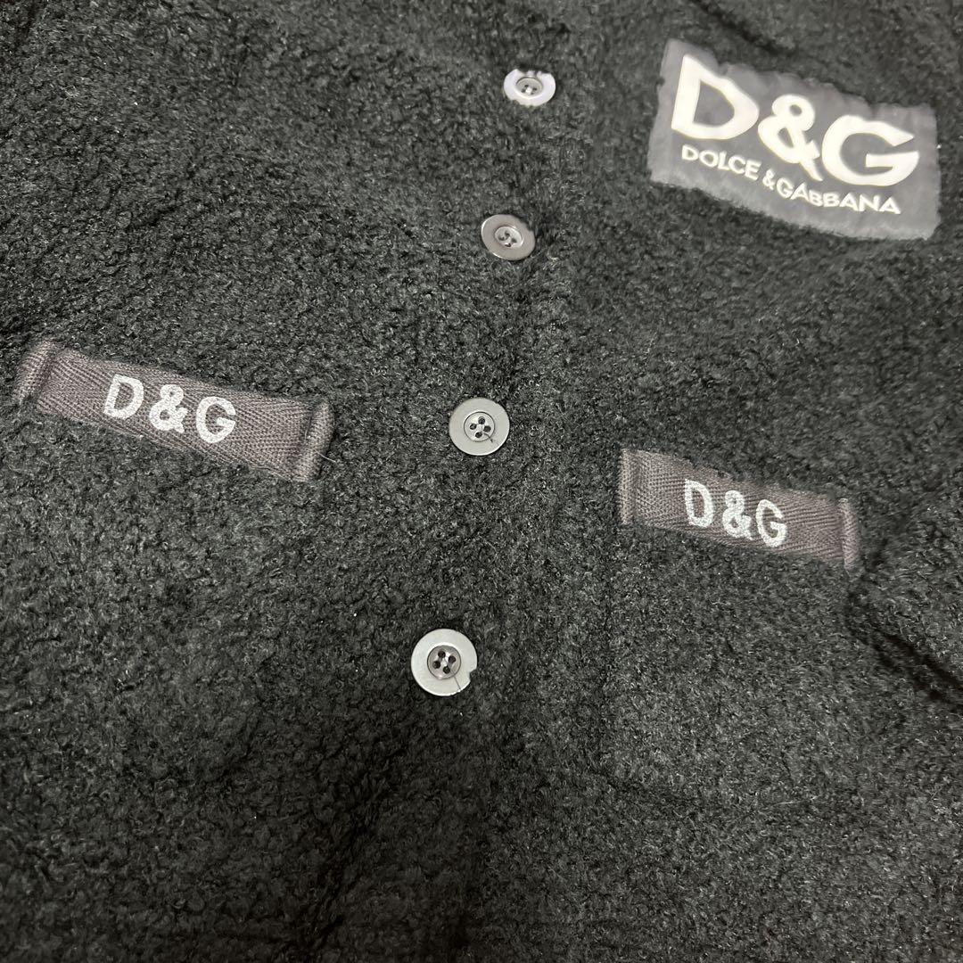 D&G フリースシャツジャケット ブラック　子供　150