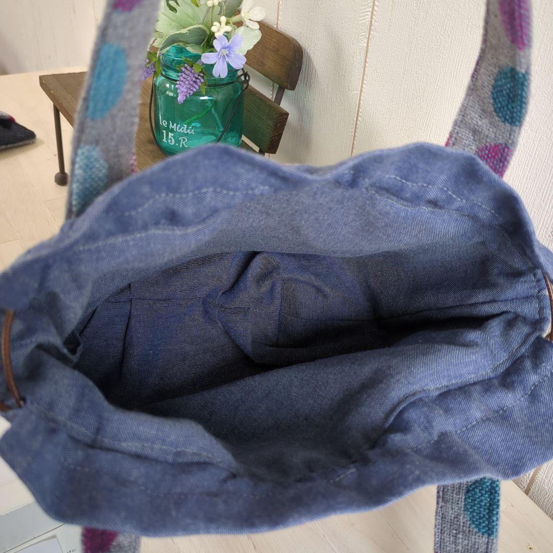 No.83✻ハンドメイド✻巾着トートバッグ