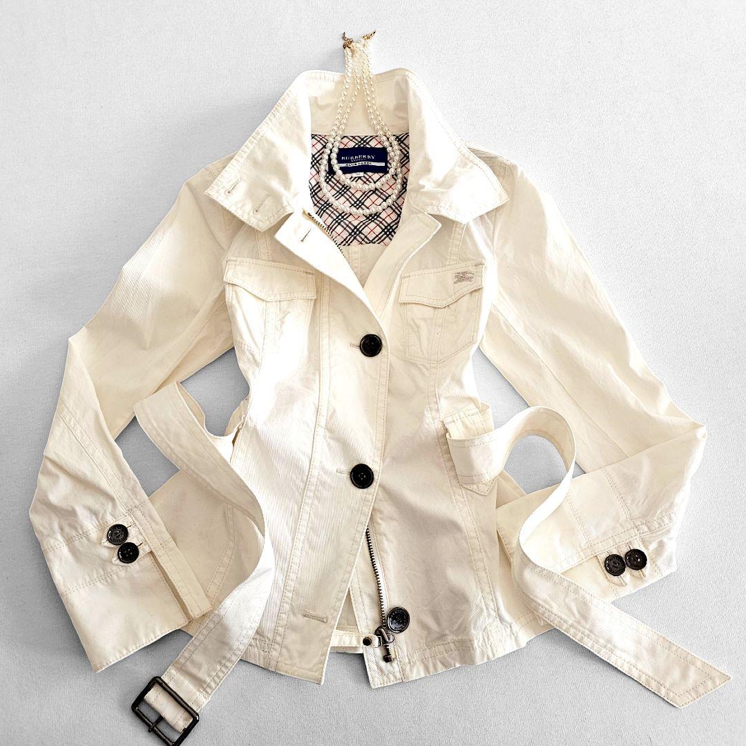 BURBERRY バーバリー ブルーレーベル　スプリング ベルテッド ジャケット