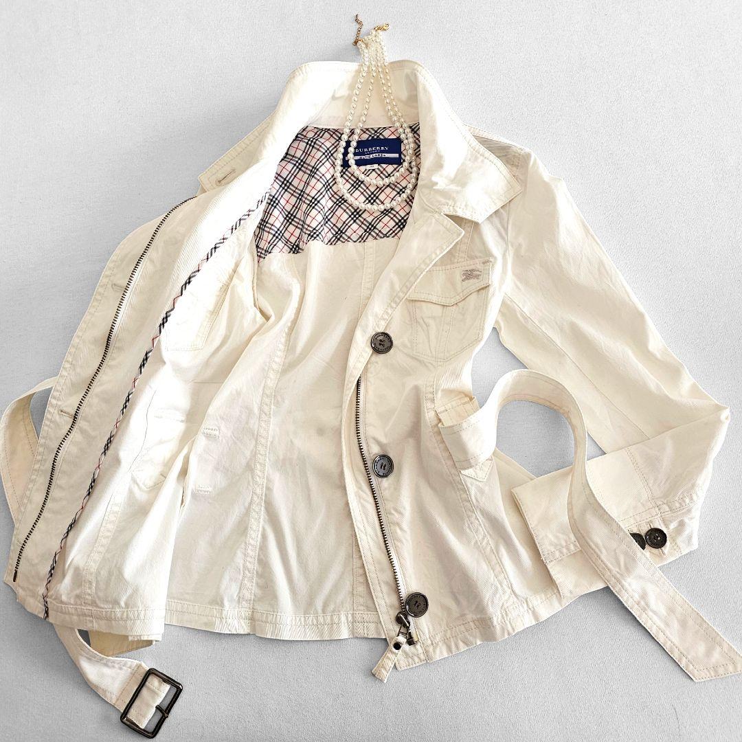 BURBERRY バーバリー ブルーレーベル　スプリング ベルテッド ジャケット