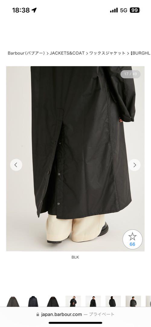 【完売品　美品】Barbour OVERSIZE WAX BURGHLEY 38