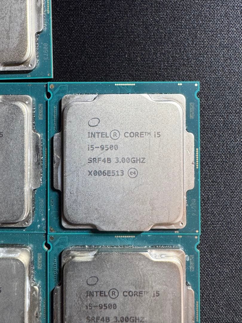 動作確認済Intel Core i5-9500 CPU 7個セット 動作確認済Intel Core i5-9500 CPU 7個セット