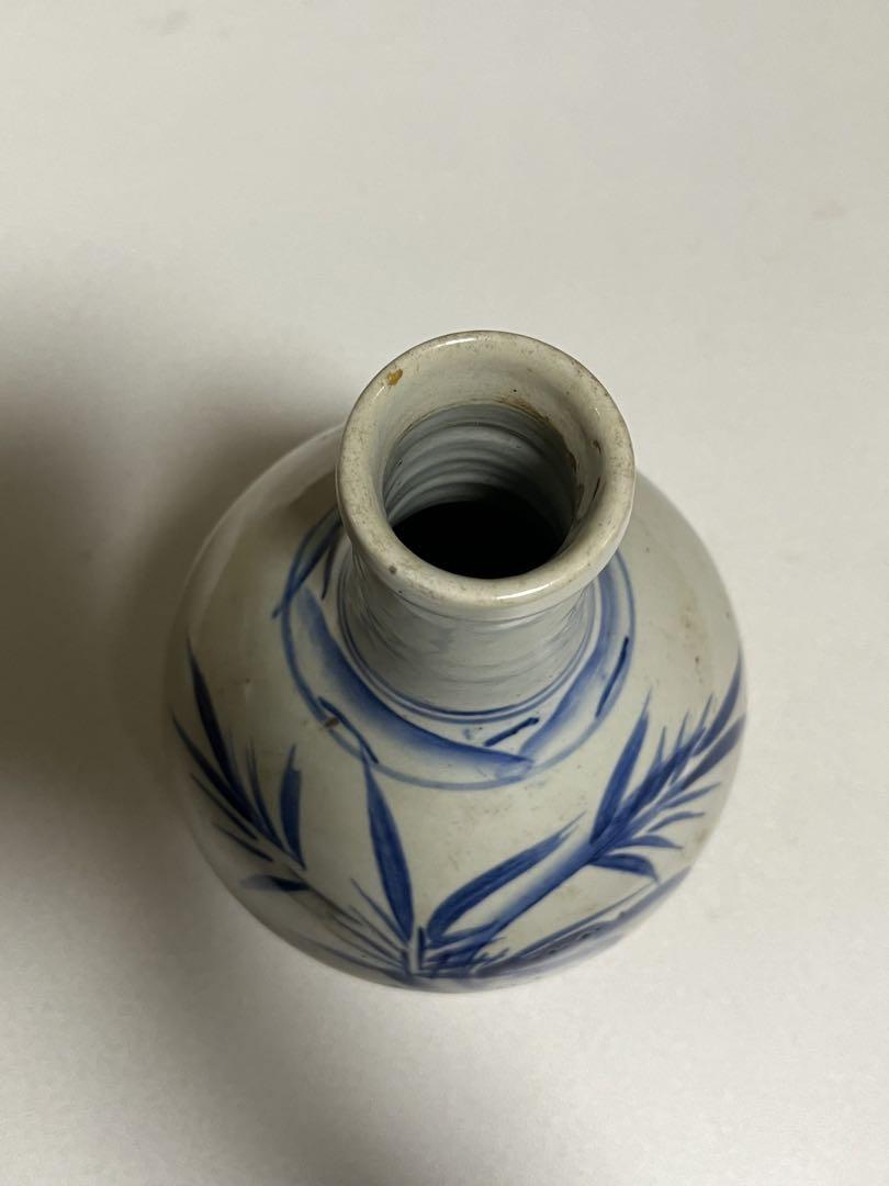 徳利　花瓶　花生　染付　伊万里