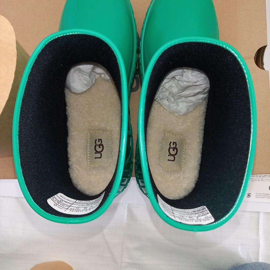 UGG エメラルドグリーン 24cm 新品　レインブーツ　レインシューズ