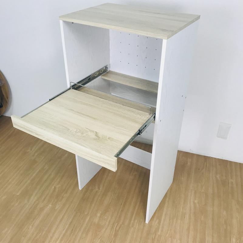 【新品】(木製)ゴミ箱上スライド付きラック(アウトレット)