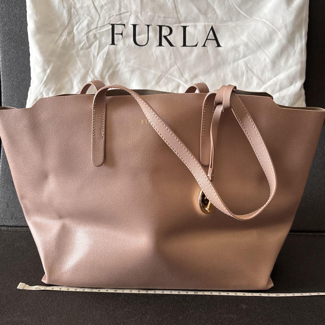 FURLA ピンクベージュ ショルダーバッグ
