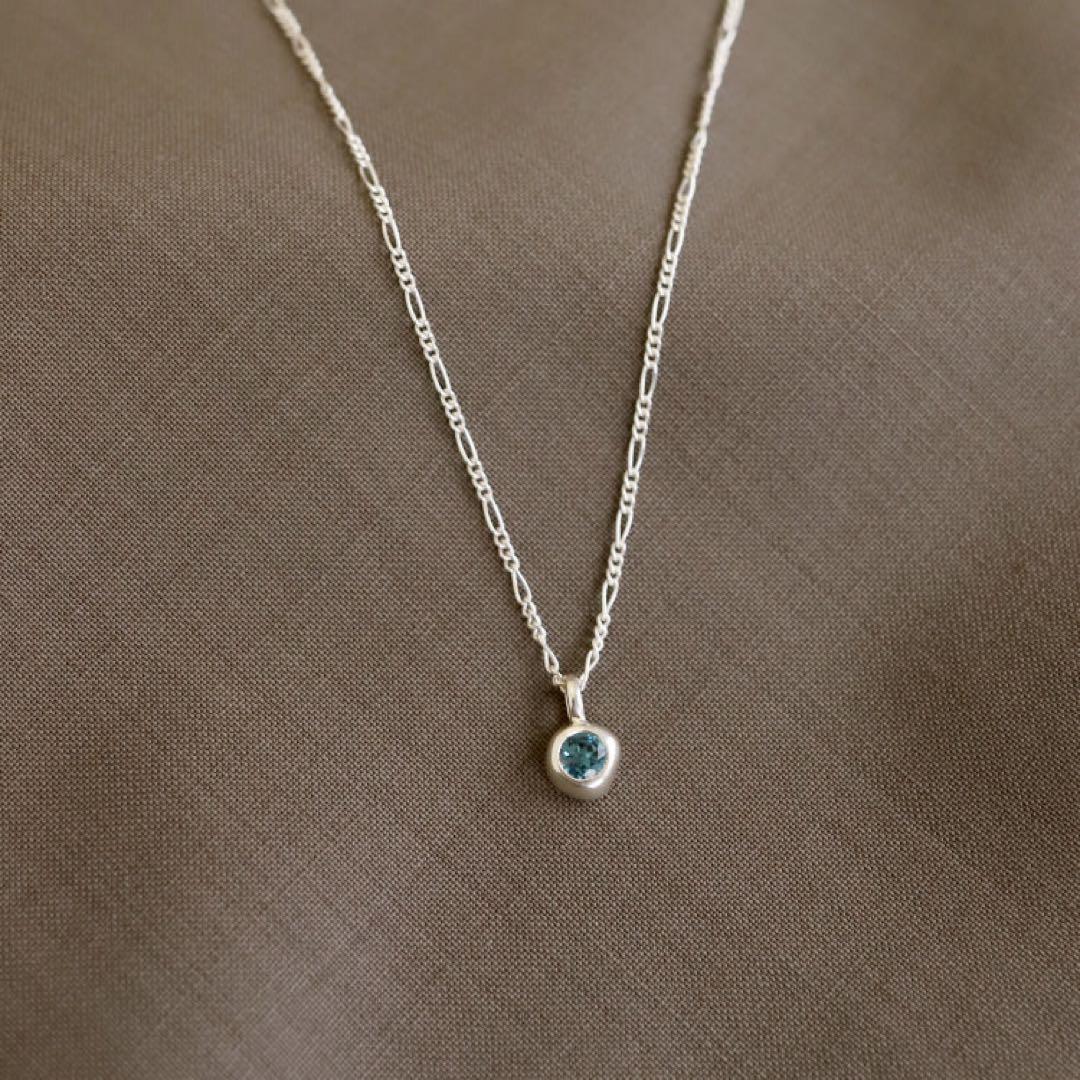 ⭐︎完売カラー⭐︎ten. ディッパーチャーム　ロンドンブルートパーズ　ネックレス