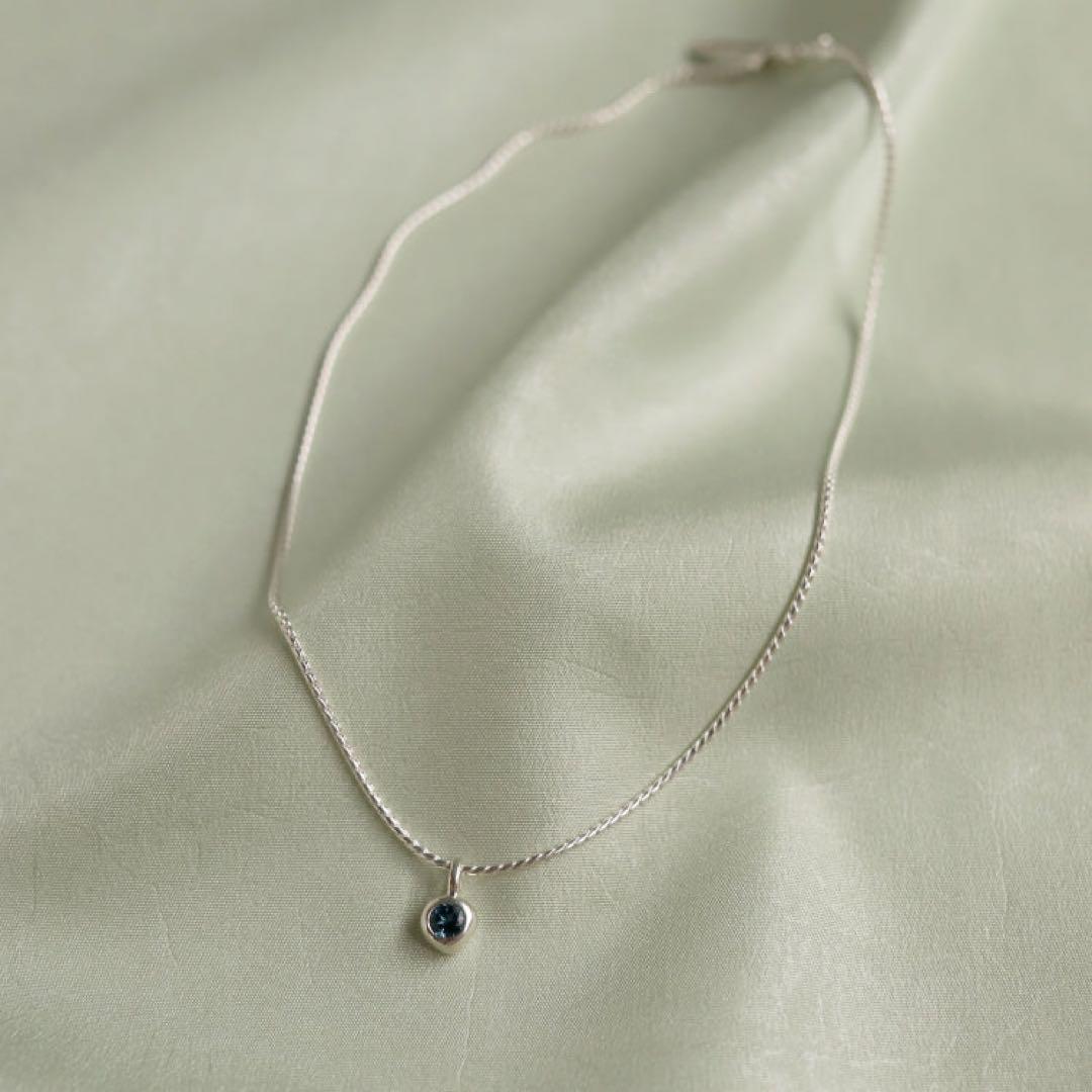 ⭐︎完売カラー⭐︎ten. ディッパーチャーム　ロンドンブルートパーズ　ネックレス