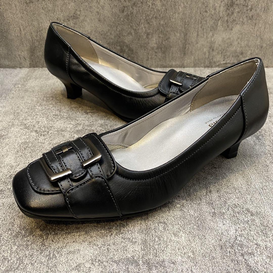 ✨美品✨ペダラ pedara パンプス【22.5】ベルト付き スクエアトゥ
