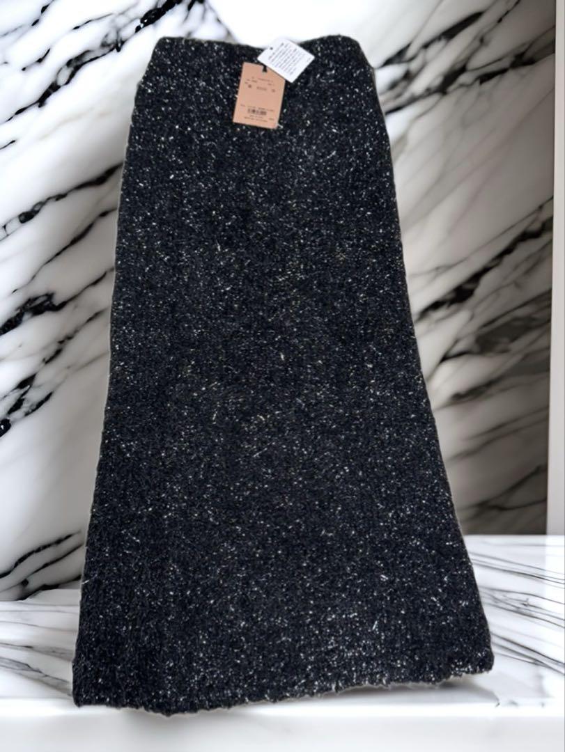新品タグ付 eimy istoire Starry ナローペンシルニットスカート