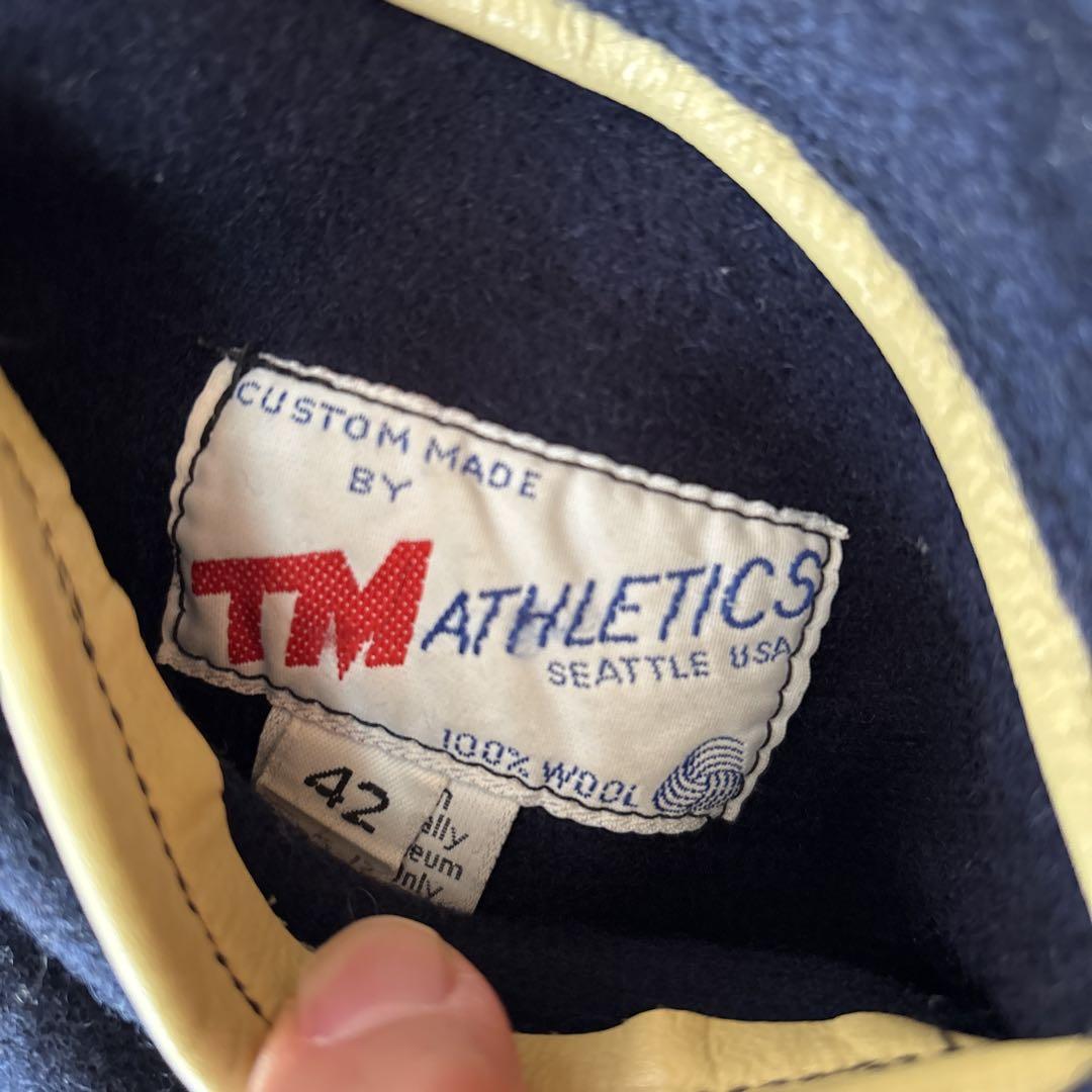 TMアスレチックス　ウールレザージャケット