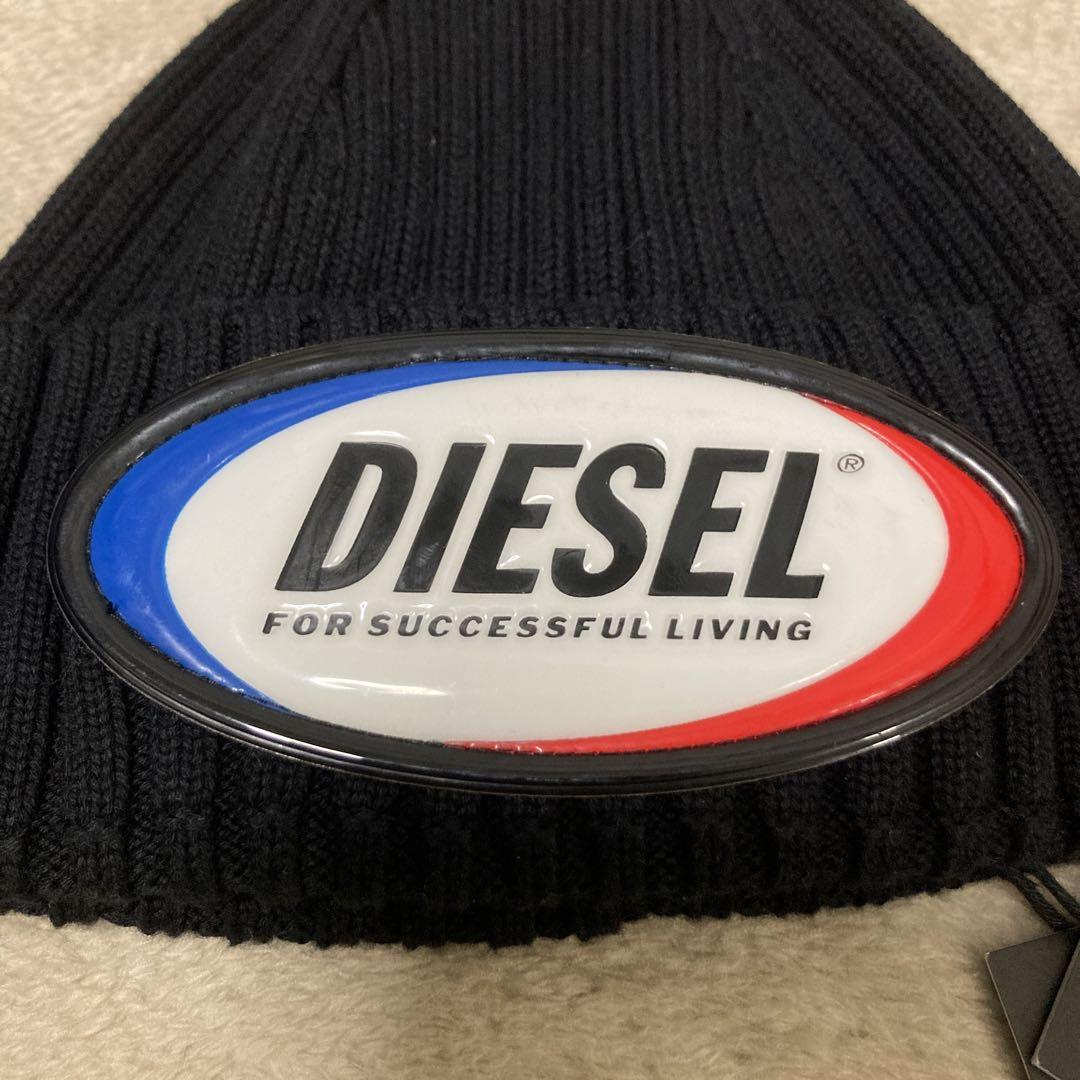 ディーゼル DIESEL ビーニー ニットキャップ 帽子 ロゴ 帽子