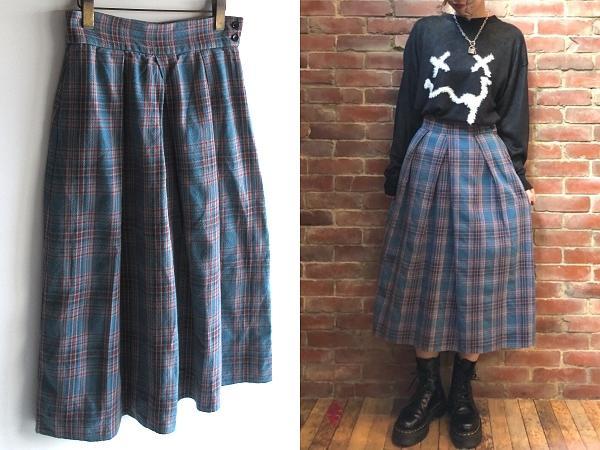 定価30800円 HYSTERIC GLAMOUR ミモレ丈タックスカート M