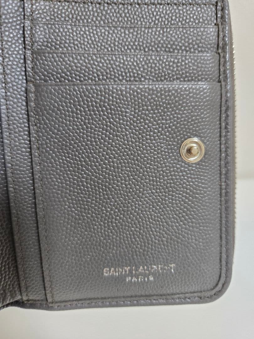 サンローラン 二つ折り財布 YSLロゴ