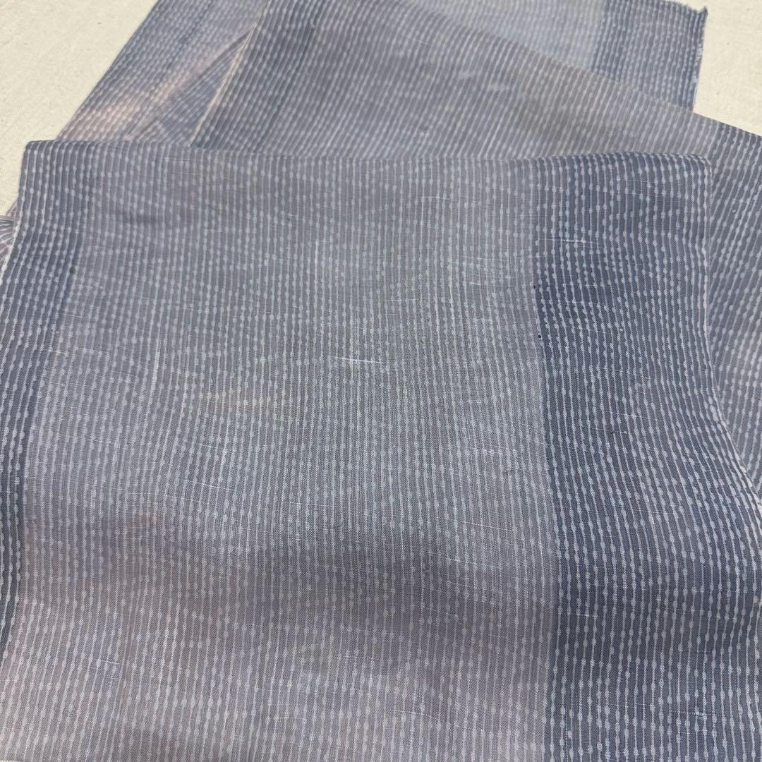 古布 麻 夏着物 はぎれ② 32.5×149cm 縞と水玉 - メルカリ