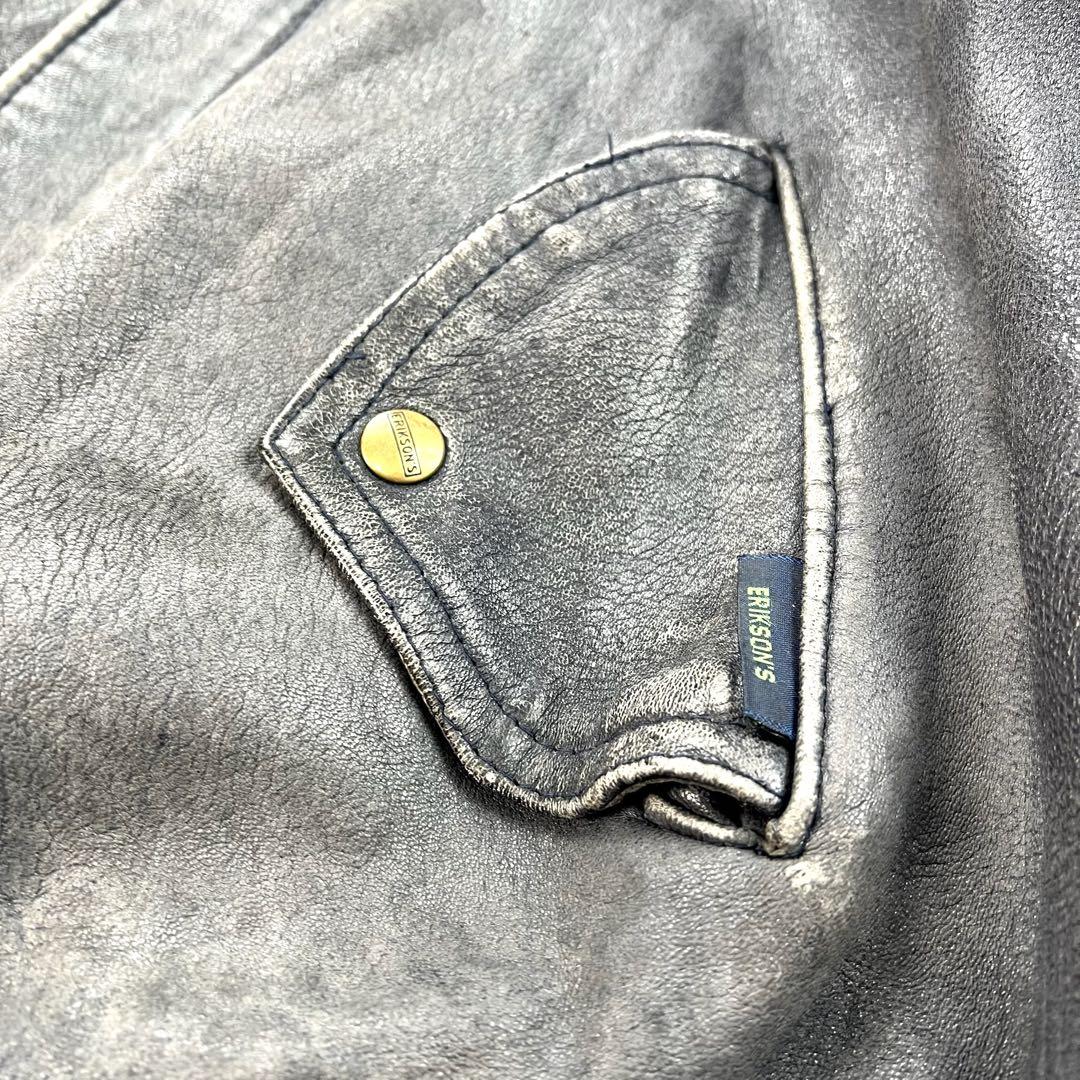 【唯一無二】 Vintage 80s レザー ボンバージャケット フランス製生地