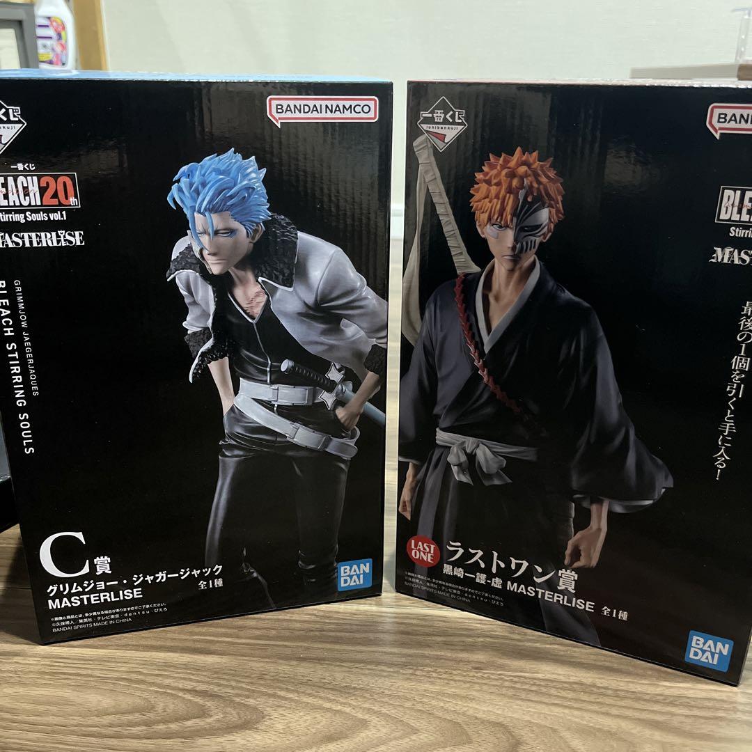 一番くじ　BLEACH 黒崎一護　グリムジョー　フィギュア ビジュアルスタンド