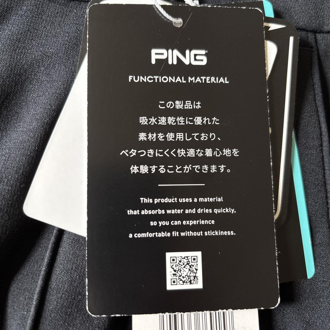 PING レディース黒パンツ スリムフィット M