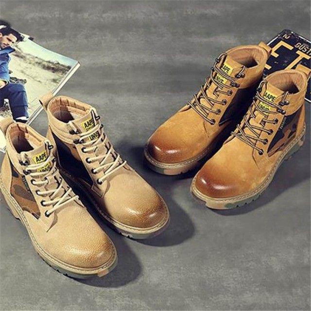 メルカリ 迷彩柄ワークブーツ メンズ キャメルブーツ カジュアル シューズ 靴 男性 ドレス ビジネス 7 660 中古や未使用のフリマ