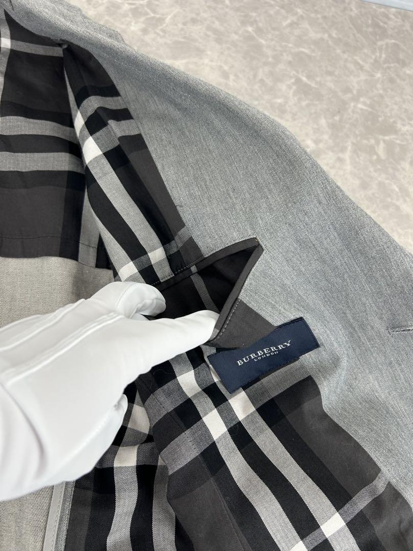 Burberry LONDON【グレー テーラードジャケット Mサイズ】