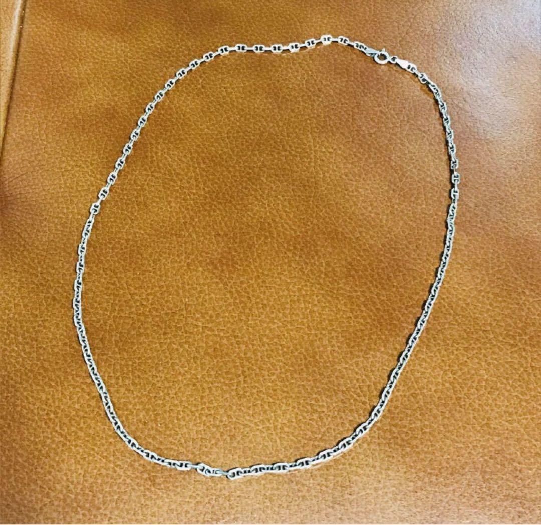 シルバーチェーン　50センチ　925 silver アンカーチェーン　ITALY