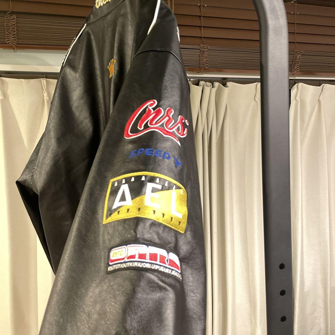 Champs レザー ジャケット 黒