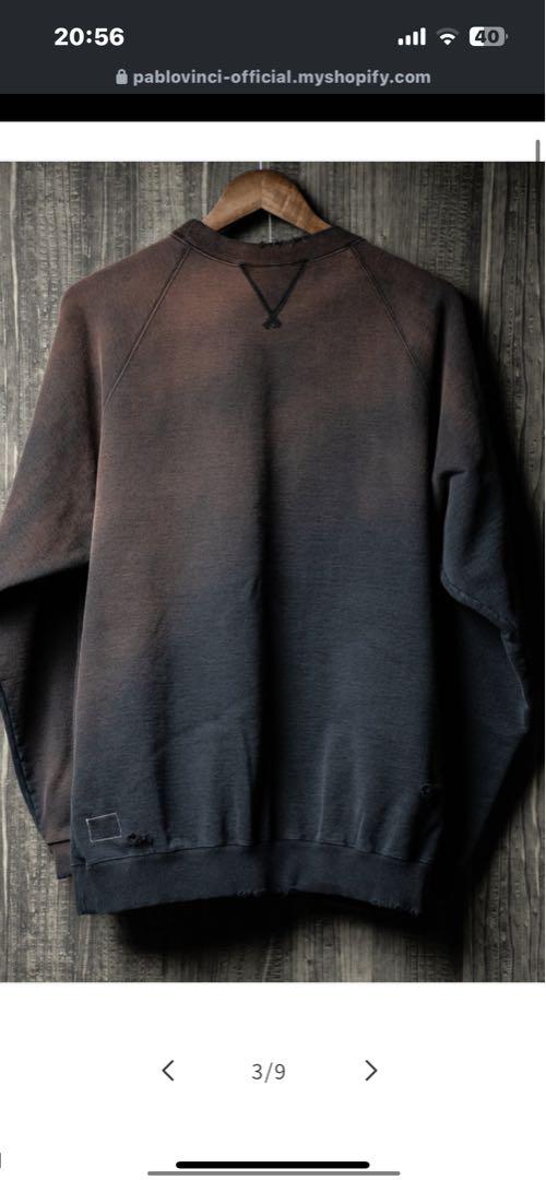 PABLO VINCI Sun fade damage sweat Lサイズ