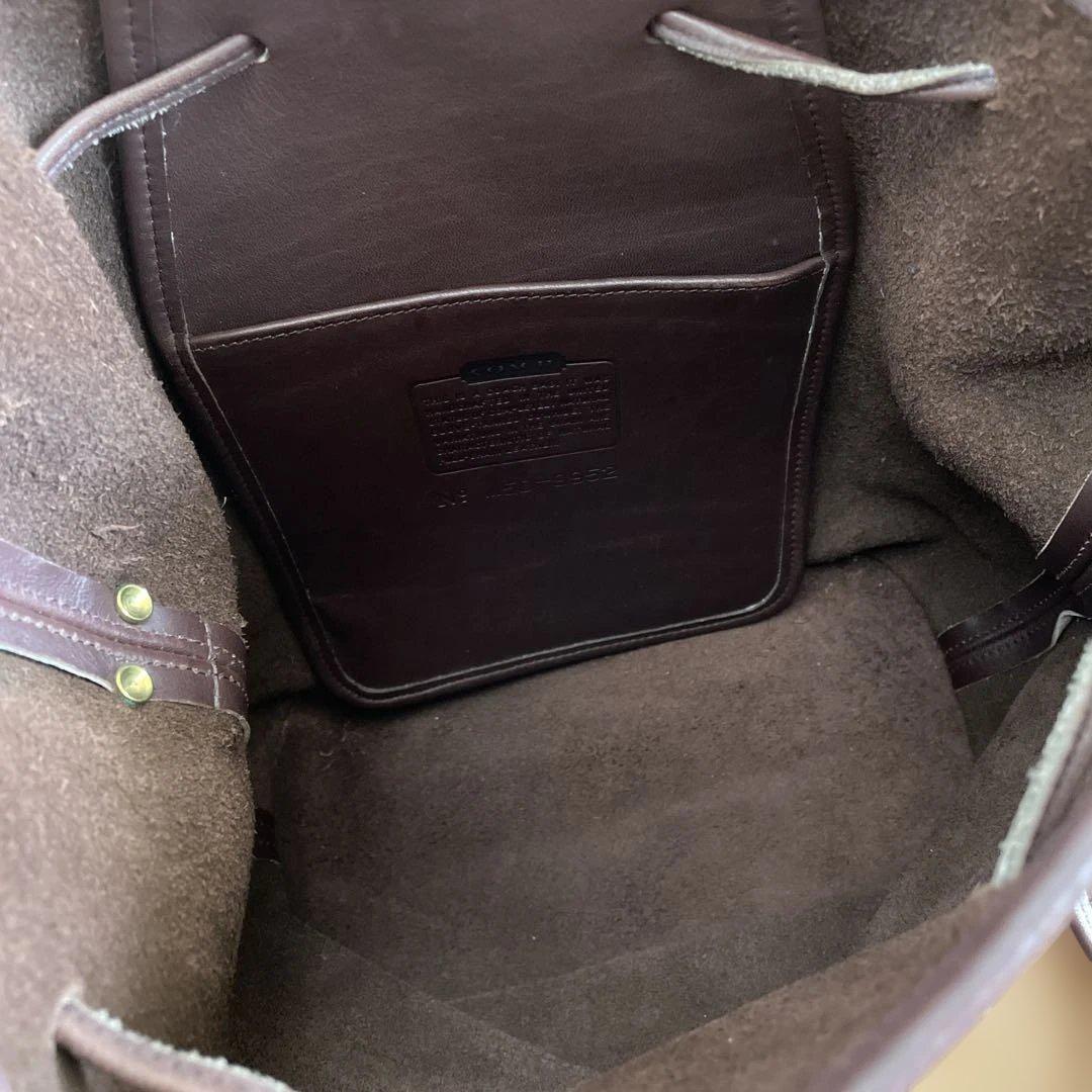 オールドコーチバケツ巾着型ショルダーバッグ