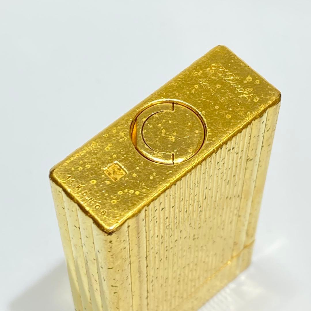 S.T.Dupont デュポン ライン2 ゴールド 着火確認済み ライター