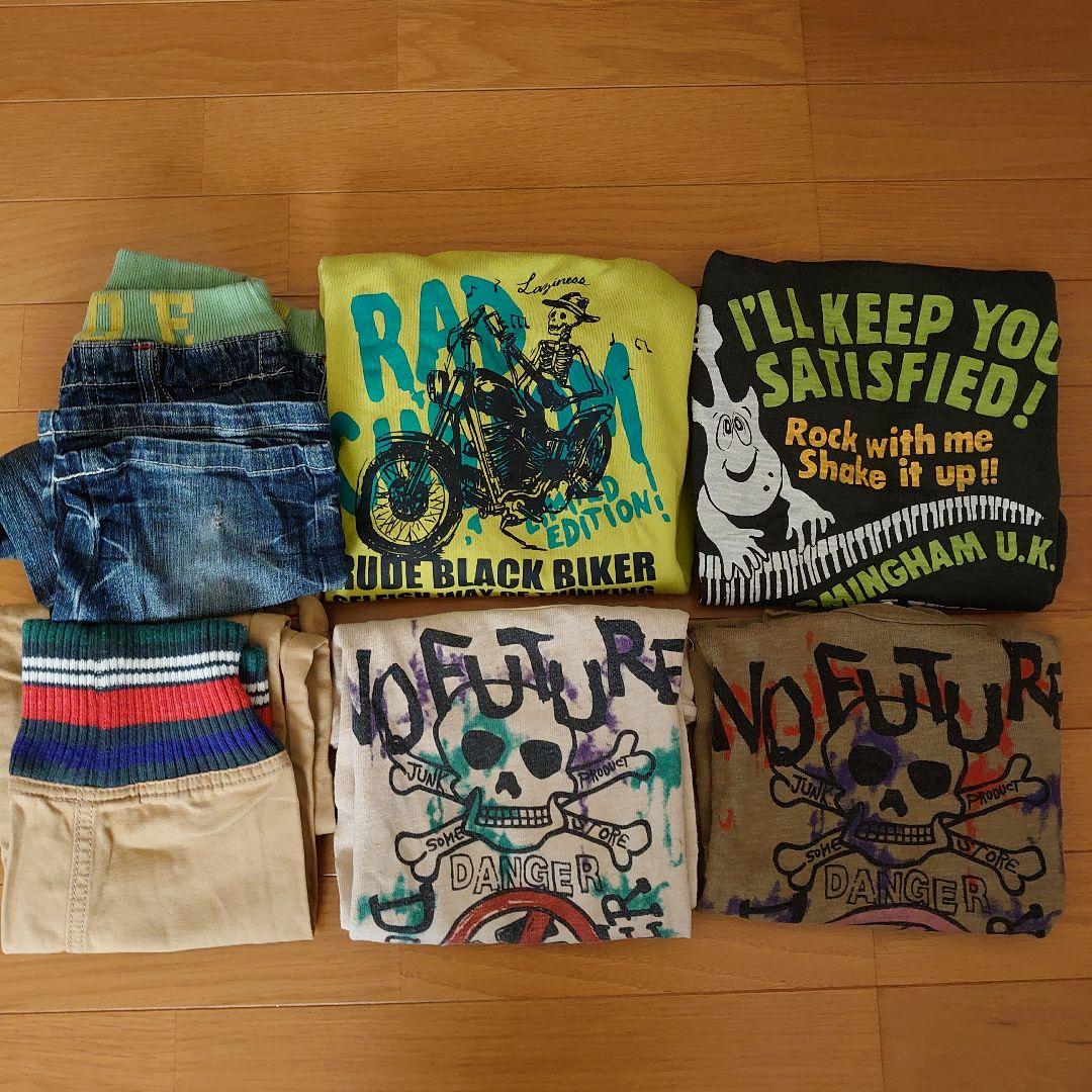 美品！ラッドカスタム① ＆ ジャンクストア⑤  130 トップス パンツ  6点 6,600円