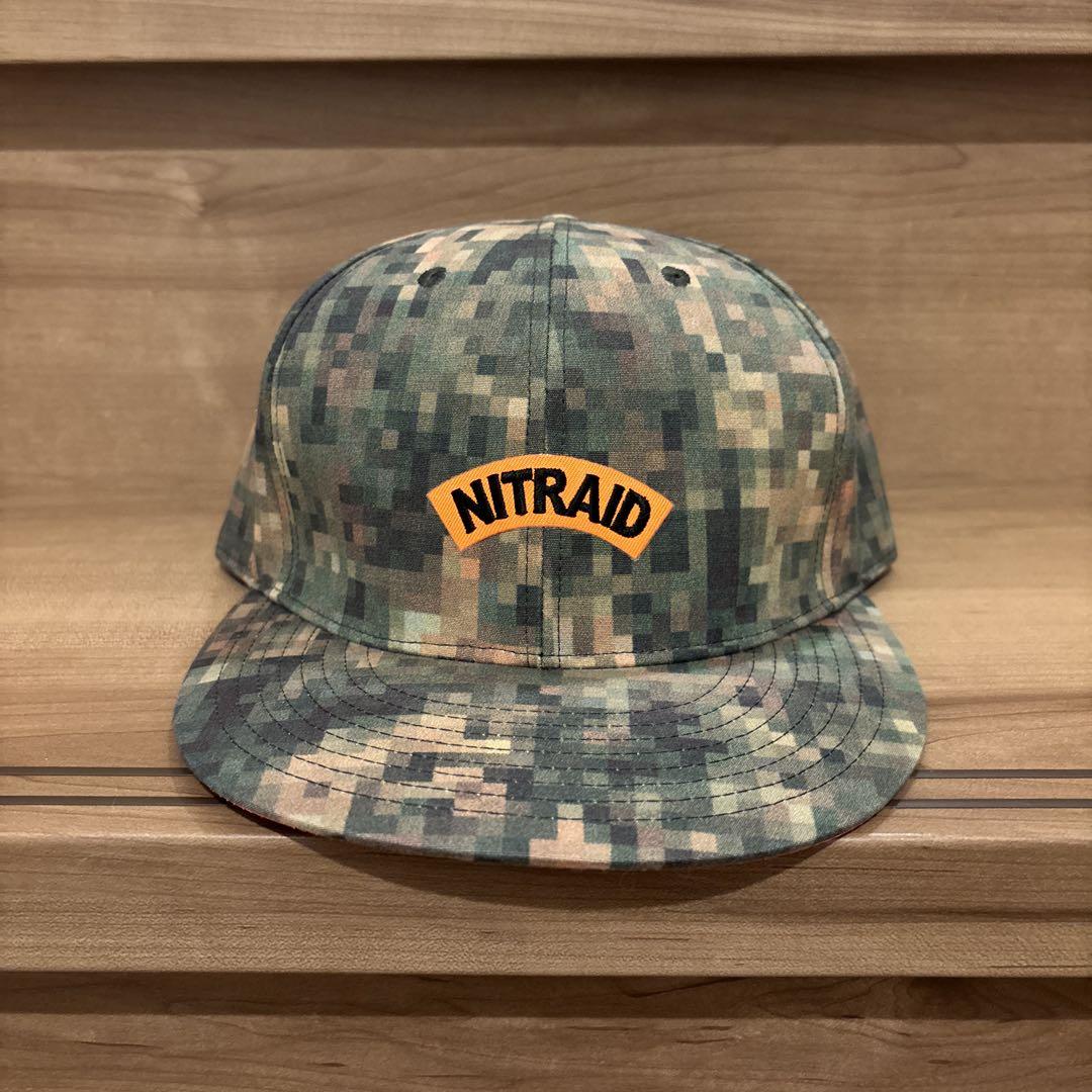 NITRAID 迷彩キャップ NR014-HG06 値下げ NITRAID 迷彩 フラットビルキャップ - メルカリ