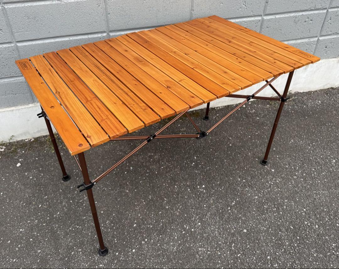 【美品】コールマン：ウッドロールテーブルクラシック110 ヨドバシ.com - コールマン Coleman ナチュラルウッドロール