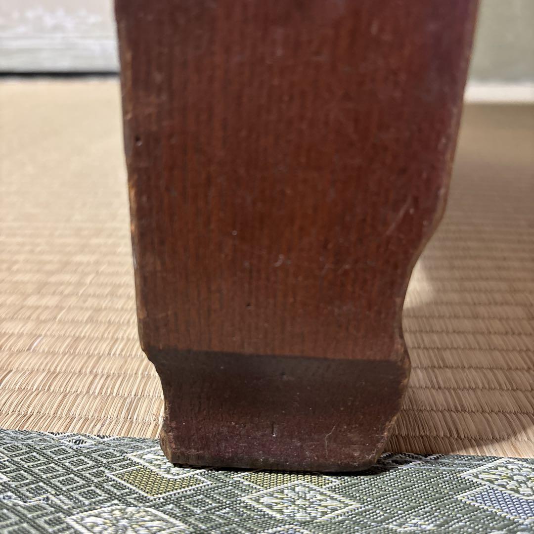 昭和レトロ木製文机　座卓(引き出し付き)
