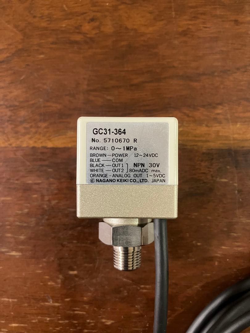 GC31-364 圧力センサー 長野計器目立った傷や汚れなし