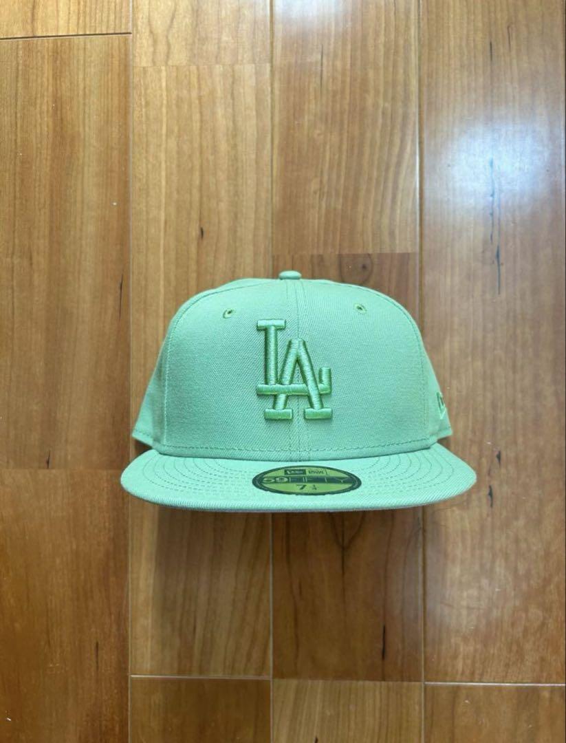 New Era 59FIFTY LAキャップ ライトグリーン 7 1/4
