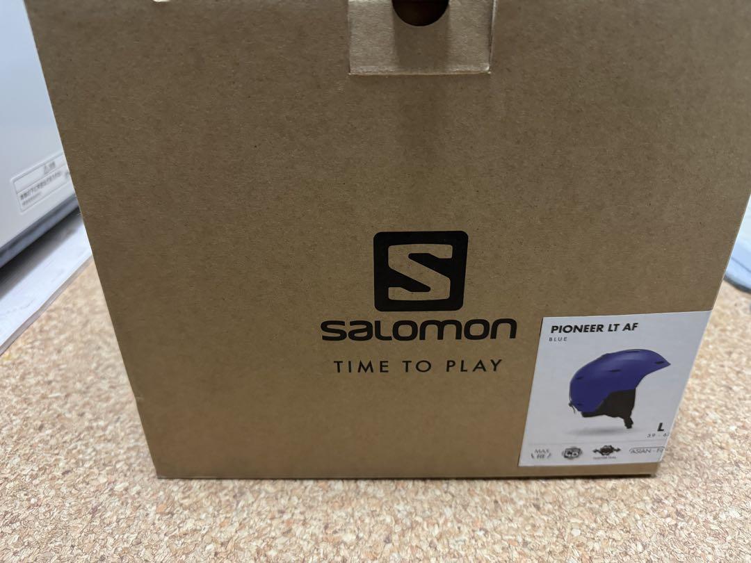 【新品未使用】SALOMON PIONEER LT AF ヘルメット L ブルー