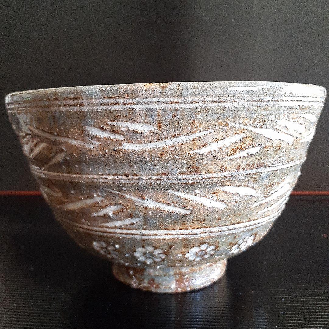 三島手茶碗