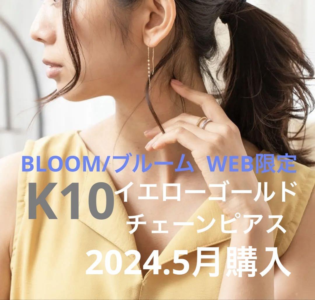 K10 イエローゴールド チェーンピアス BLOOM/ブルーム WEB限定