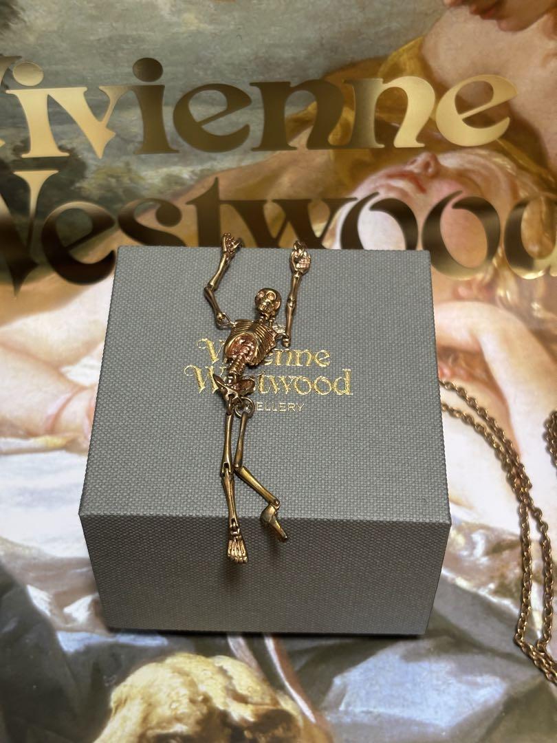 Vivienne Westwood スケルトンネックレス ピンクゴールド