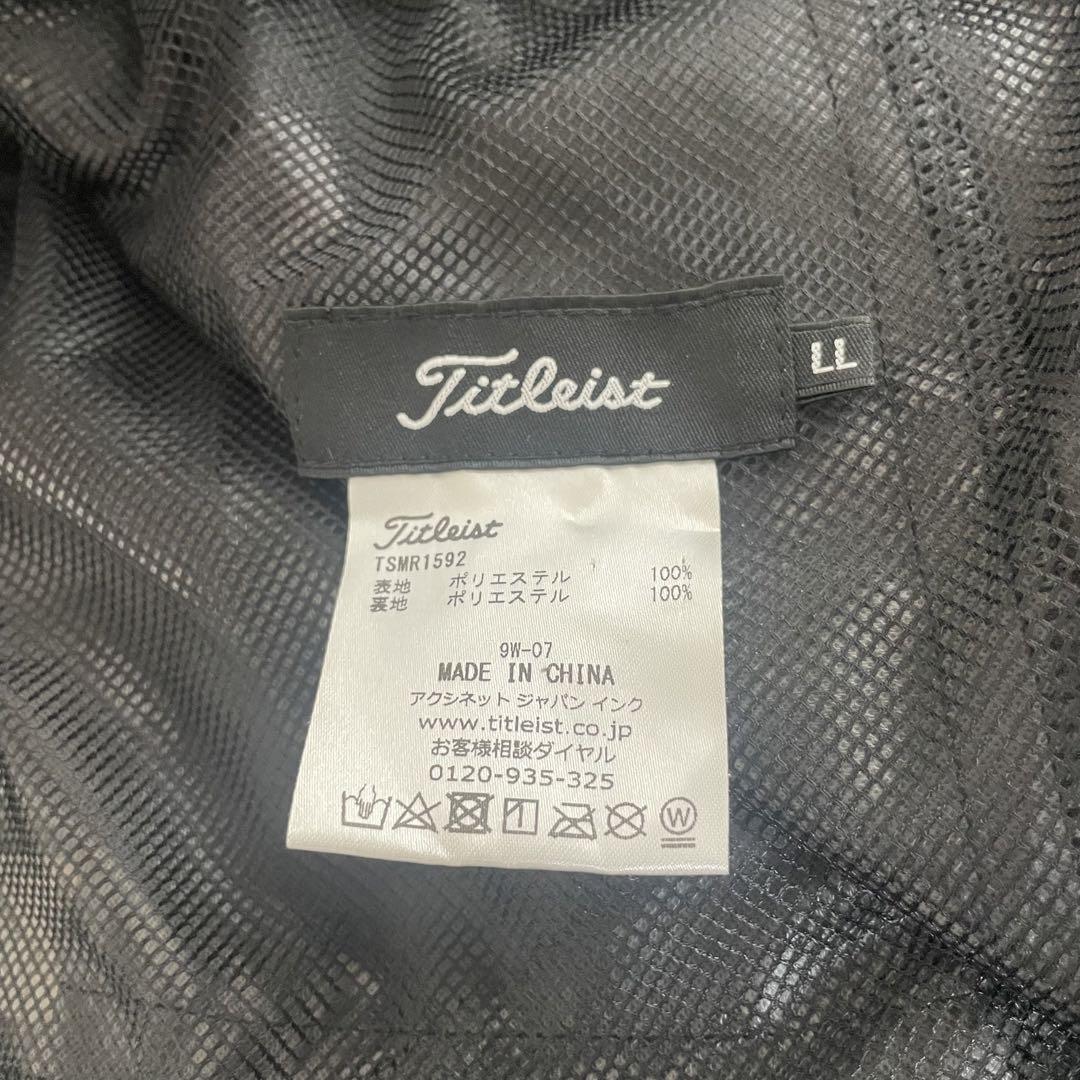 Titleist タイトリスト　ゴルフ　レインスーツ　上下　収納袋　黒　LL